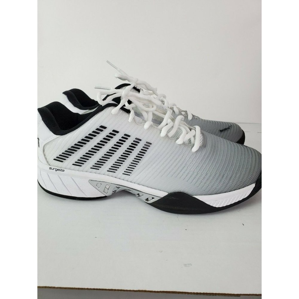 KSWISS MENS HYPERCOURT EXPRESS 2 TENNIS SHOES (WHT/HIGHRISE/BLACK) #06613 US 12 - Picture 5 of 9